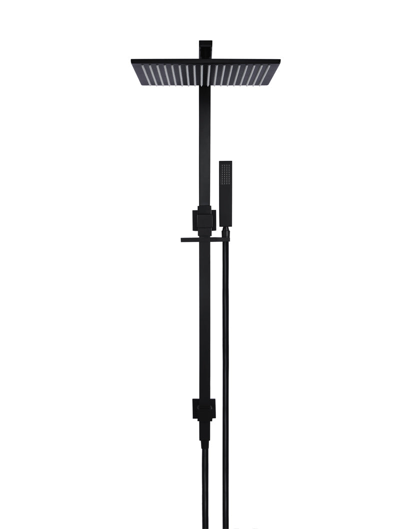 Meir Square Combination Shower Rail 300mm rose