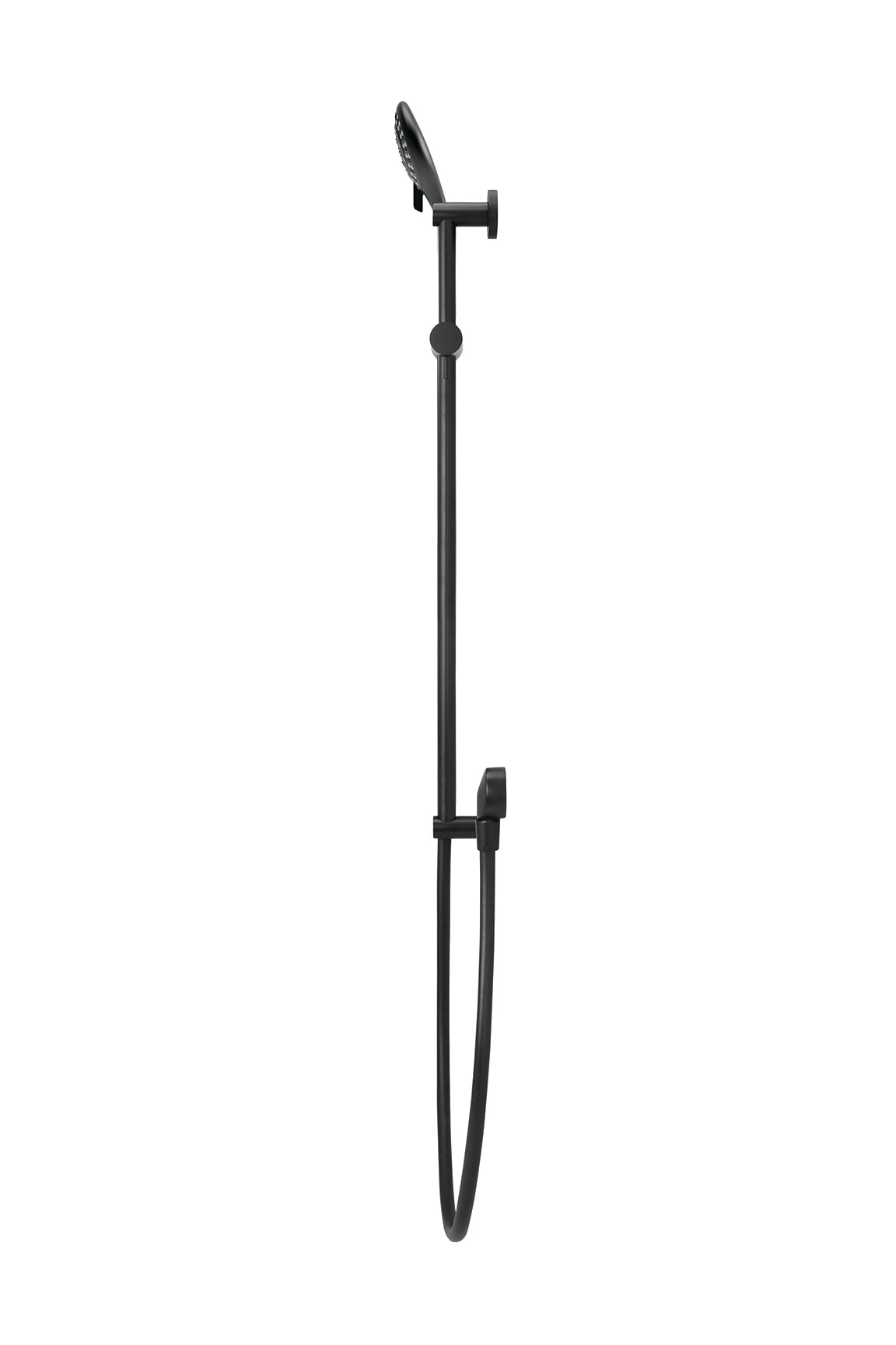 Meir Round Three Function Hand Shower on Rail Column - Matte Black