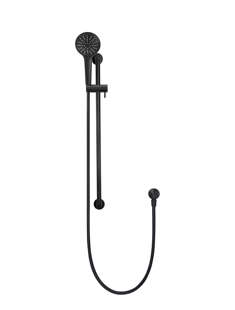 Meir Round Three Function Hand Shower on Rail Column