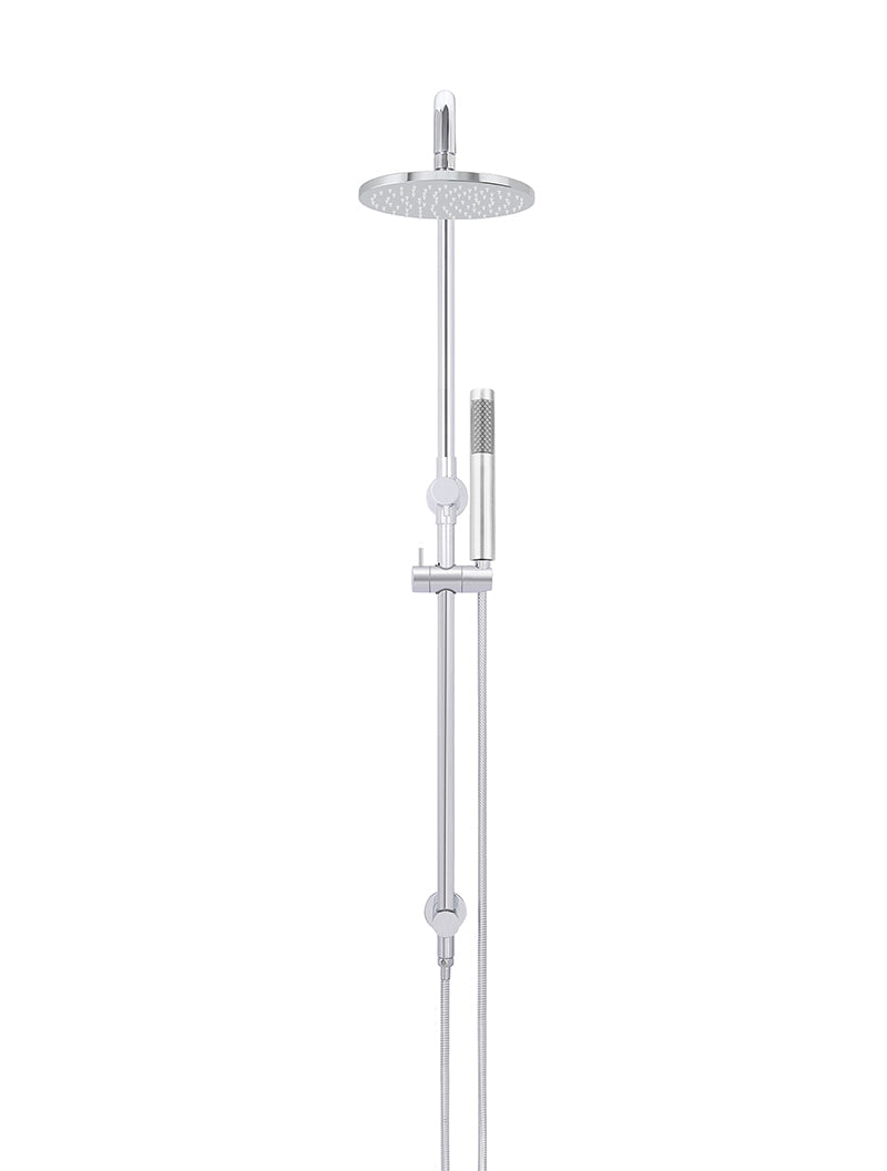 Meir Round Combination Shower Rail 200mm Rose, Single Function Hand Shower