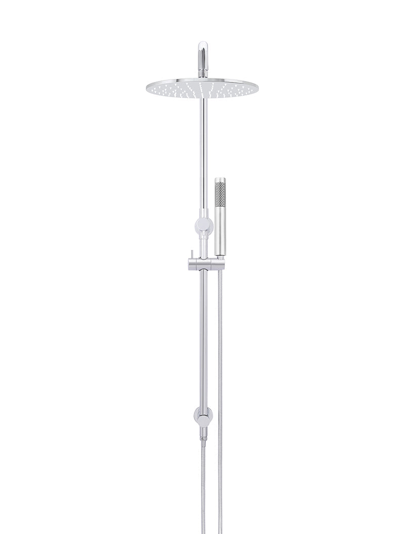 Meir Round Combination Shower Rail 300mm Rose, Single Function Hand Shower