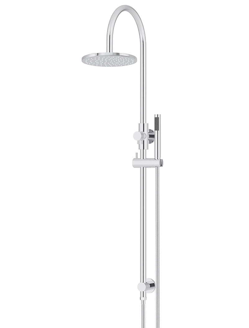 Meir 200mm Round Overhead Shower Set, Single Function Hand Shower