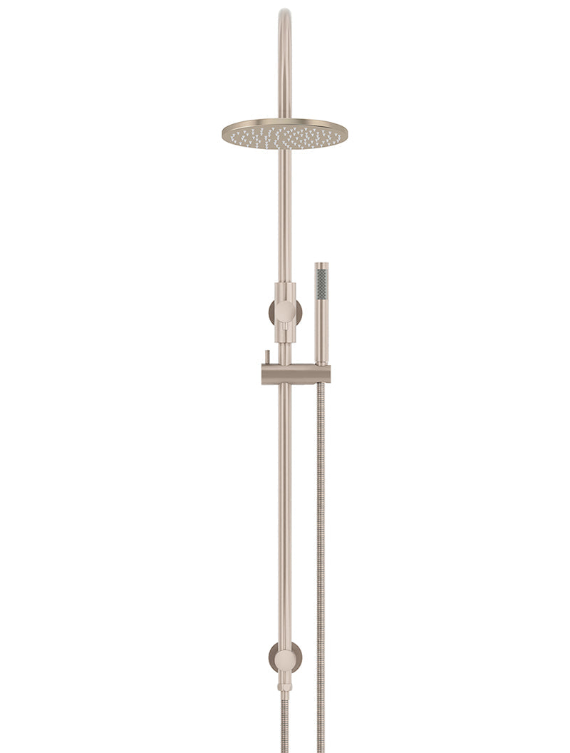 Meir 200mm Round Overhead Shower Set, Single Function Hand Shower
