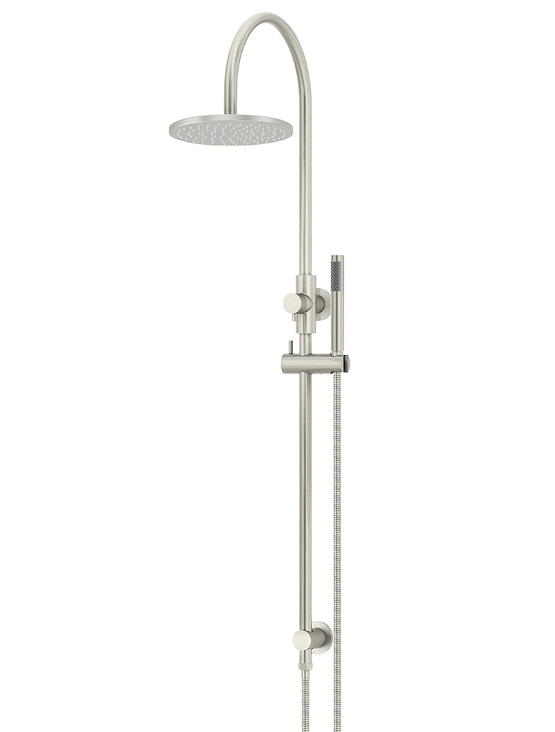Meir 200mm Round Overhead Shower Set, Single Function Hand Shower