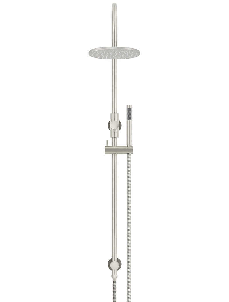 Meir 200mm Round Overhead Shower Set, Single Function Hand Shower