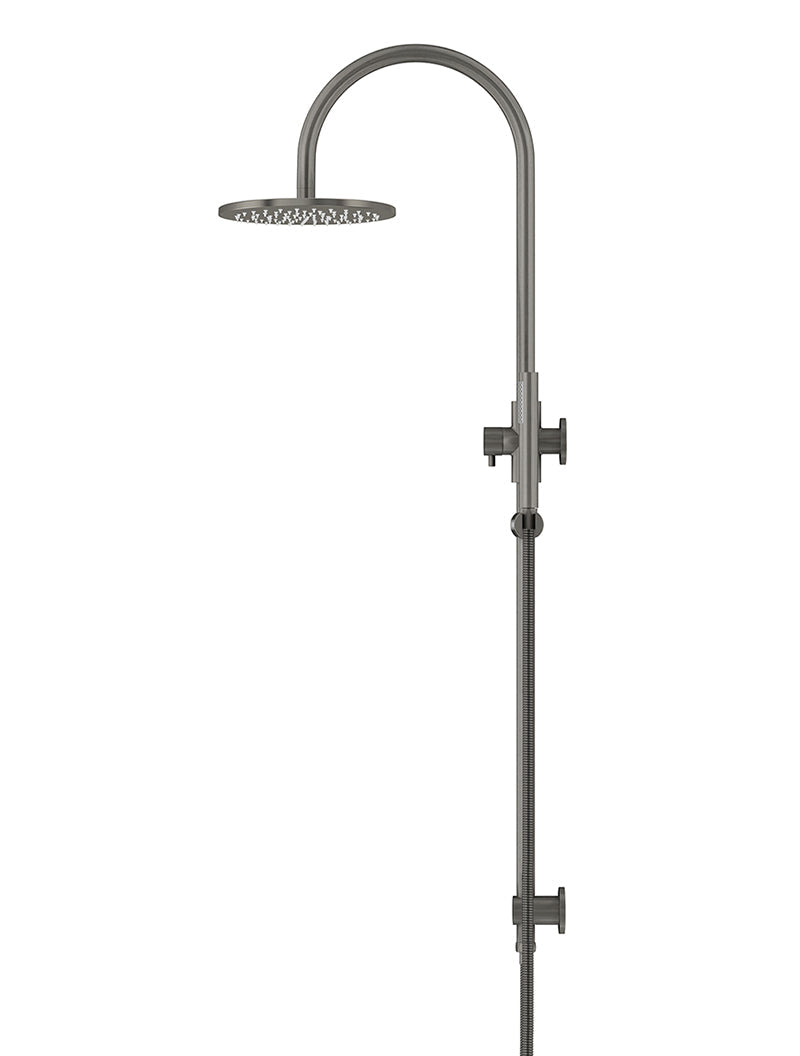 Meir 200mm Round Overhead Shower Set, Single Function Hand Shower