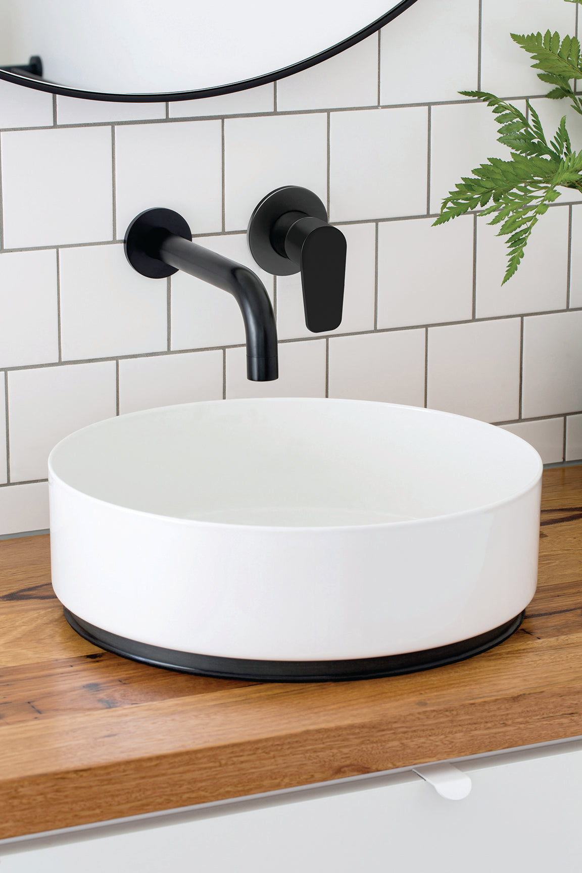 Meir Round Wall Mixer Paddle Handle Finish Kit