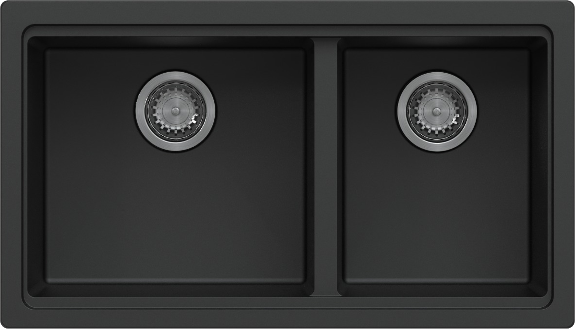 Carysil Maples Double Bowl Granite Kitchen Sink | 786 x 446 x 200 mm