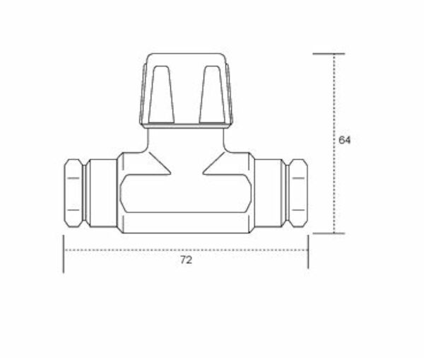 NEFA Non Return Isolating Valve 15mm Female