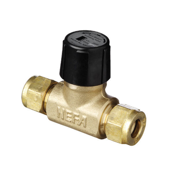 NEFA Non Return Isolating Valve 15mm Male Compression - Hangsell - Lead Free
