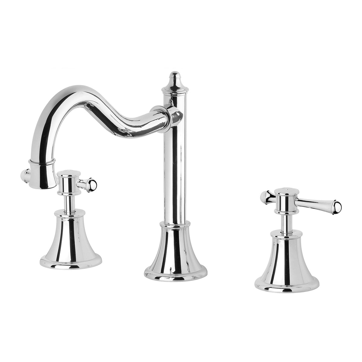 Phoenix Nostalgia Lever Basin Set Shepherds Crook – Lead Free