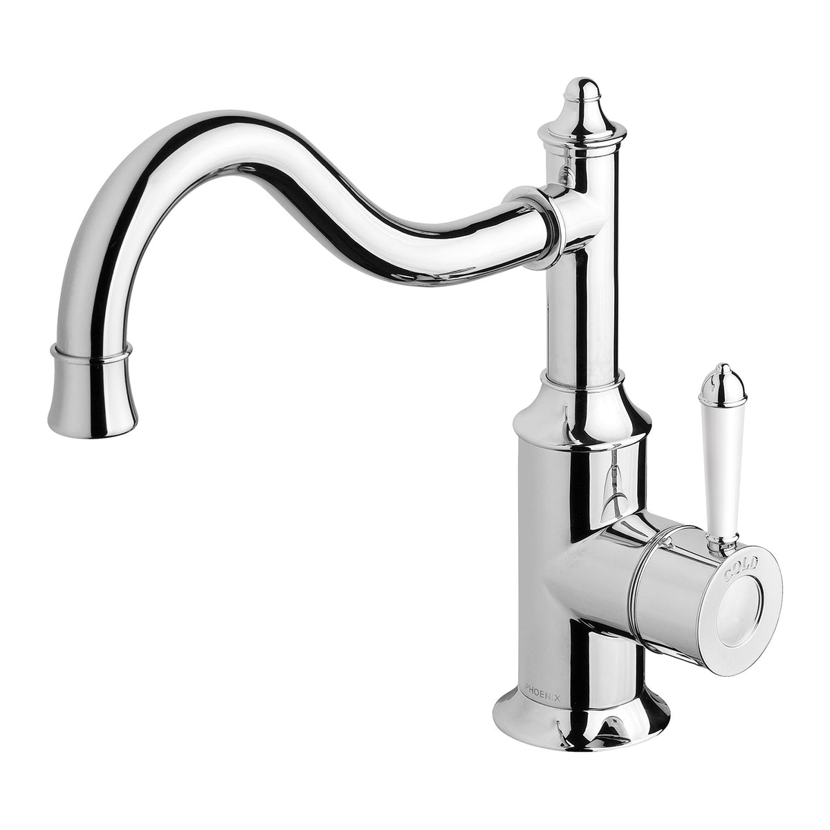 Phoenix Nostalgia Sink Mixer 230mm Shepherds Crook