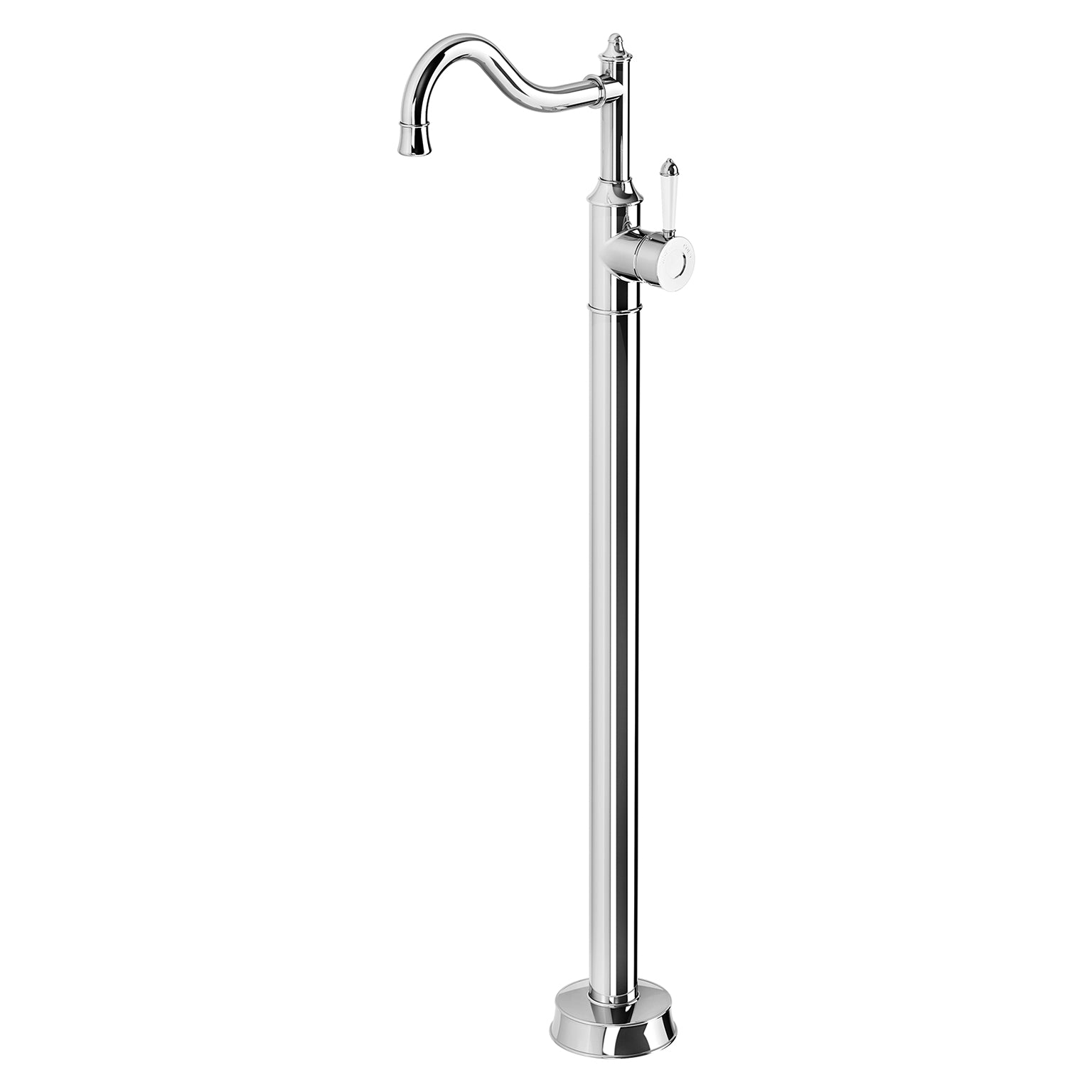 Phoenix Nostalgia Floor Mounted Bath Mixer Shepherds Crook
