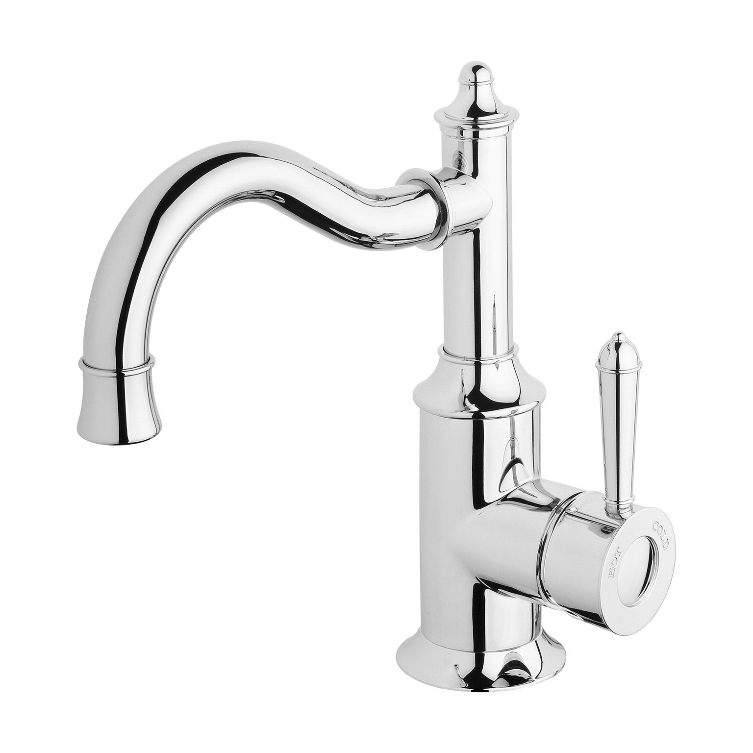 Phoenix Nostalgia Basin Mixer 160mm Shepherds Crook – Lead Free