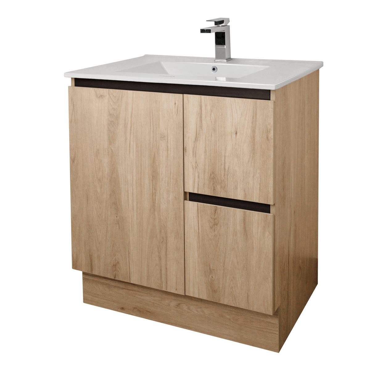 COMPLETE BATHROOM PACKAGE - EXON RANGE BRUSHED NICKEL WITH NUTRO FREE STANDING VANITY