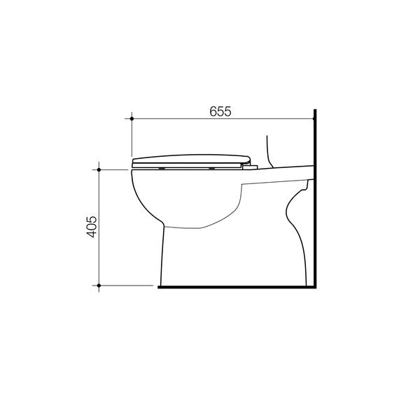Stylus Origin Close Coupled Rimless S Trap Pan