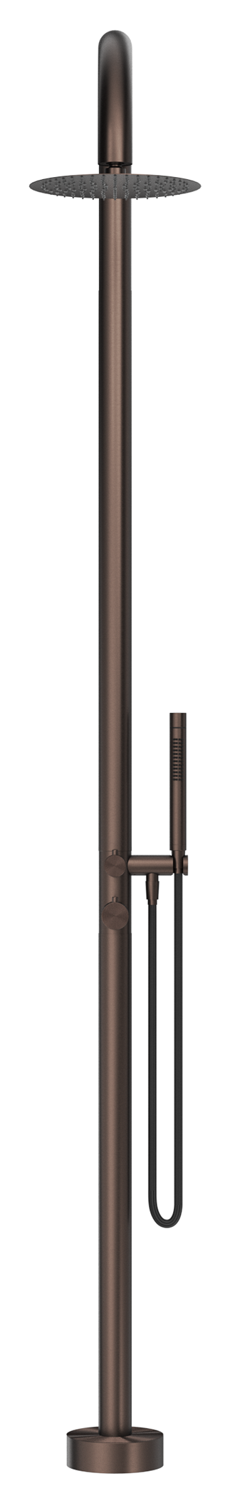 Bella Vista Mica Gooseneck Freestanding Outdoor Shower