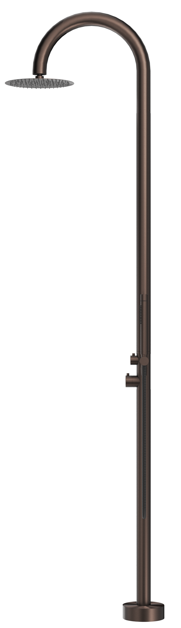 Bella Vista Mica Gooseneck Freestanding Outdoor Shower
