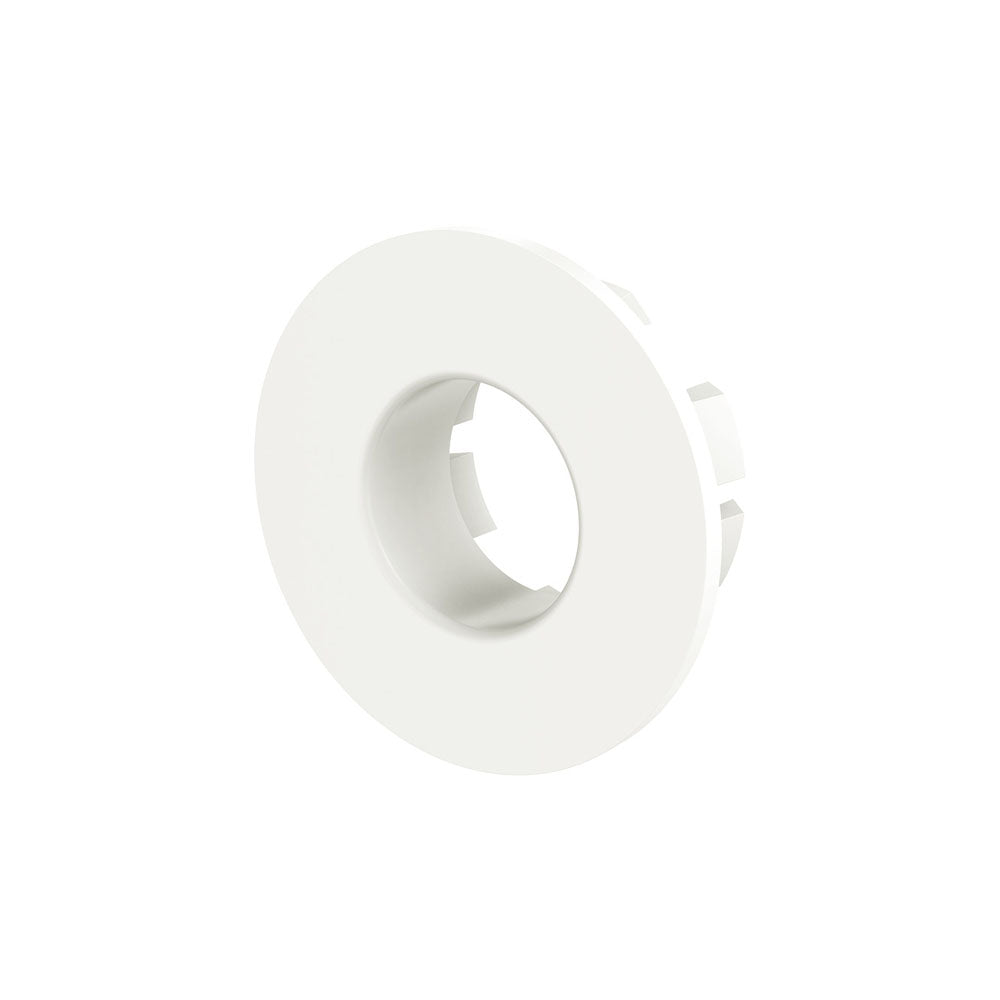 Round Overflow Ring with Larger Fixing - Matte White
