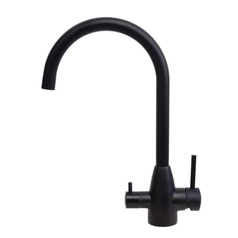 Aquaperla 3 Way Pure Drinking Water Hot &amp; Cold Swivel Spout Kitchen Mixer