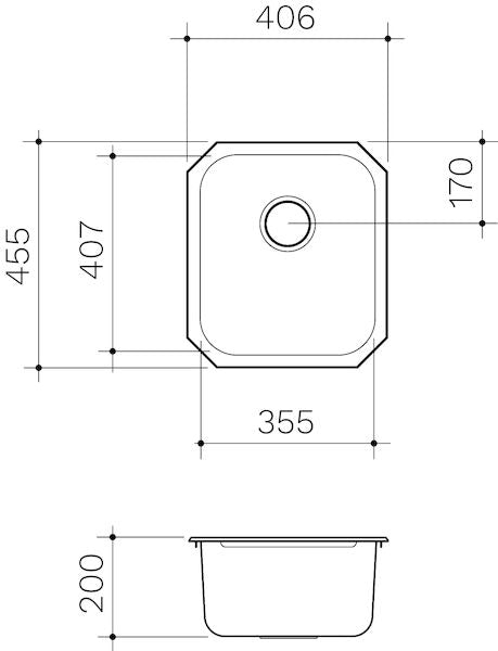 Clark Polar Single Bowl Undermount