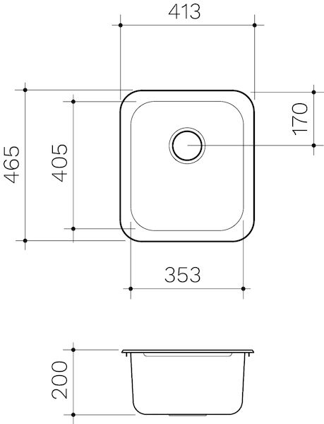 Clark Polar Single Bowl Overmount