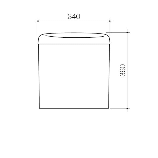 Stylus Prima Close Coupled Bottom Inlet Cistern