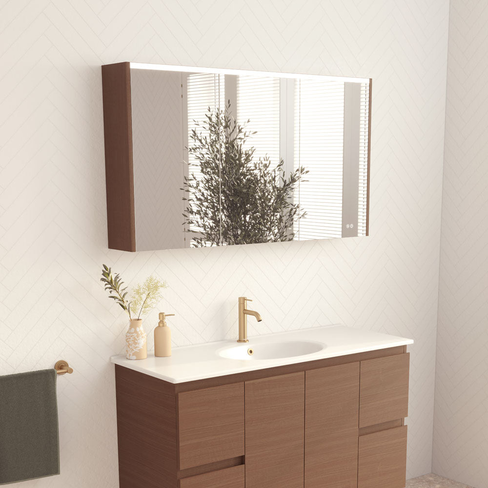 Fienza LED Mirror Cabinet with Side Panels