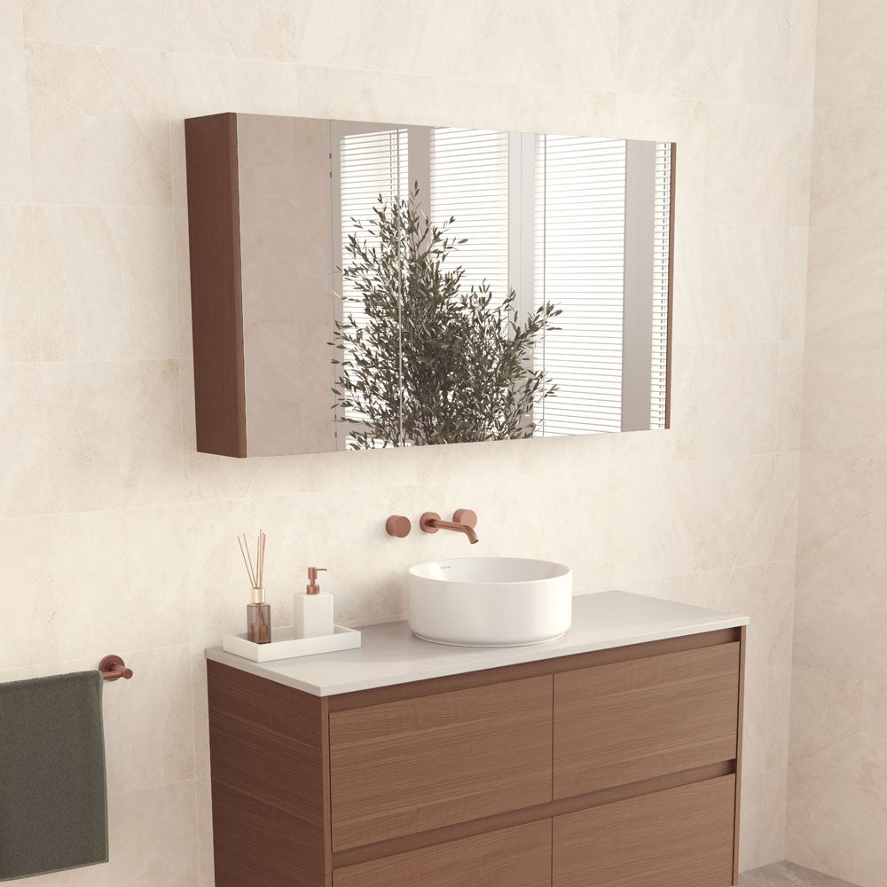 Fienza Mirror Cabinet with Side Panels