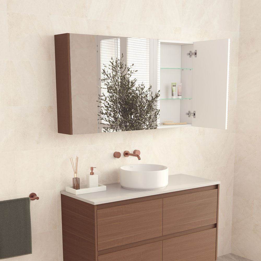 Fienza Mirror Cabinet with Side Panels