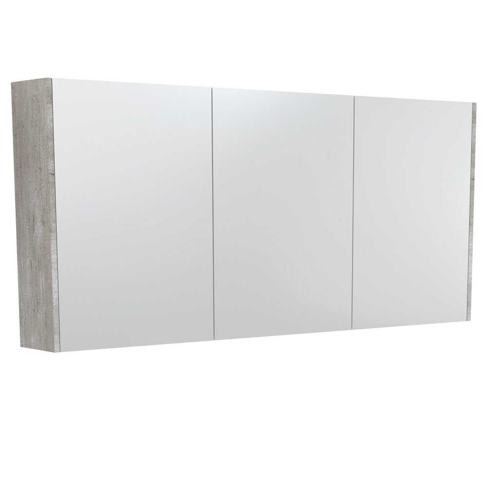 Mirror Cabinet with Side Panels, 1500mm, Industrial