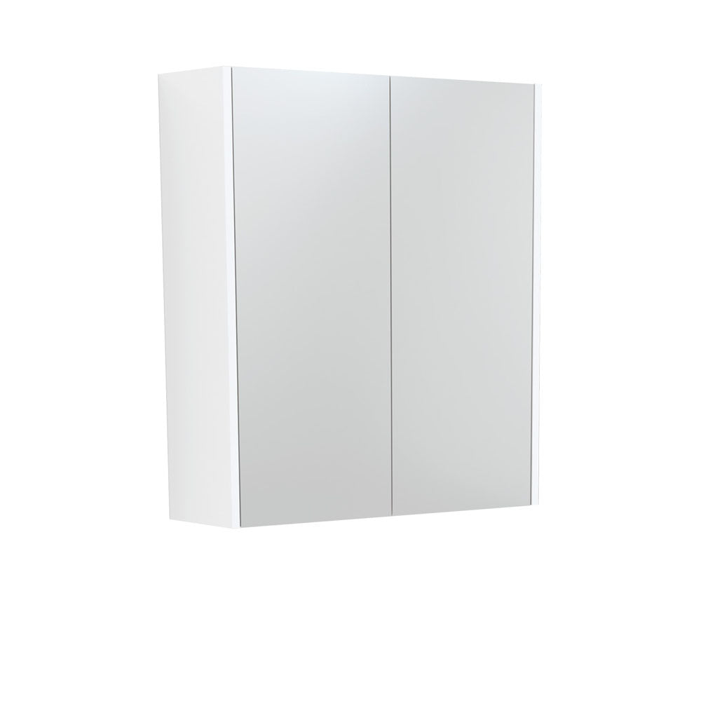 Mirror Cabinet with Side Panels, 600mm, Satin White