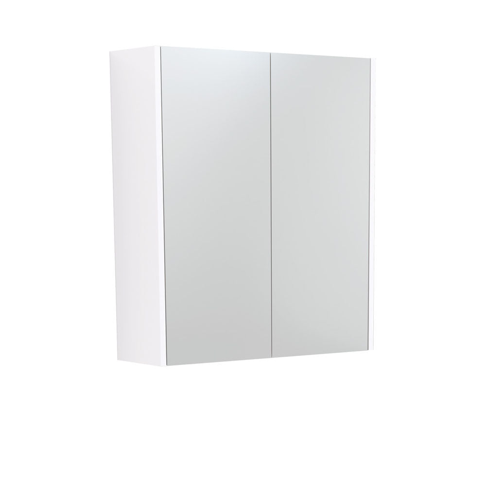 Mirror Cabinet with Side Panels, 600mm, Gloss White