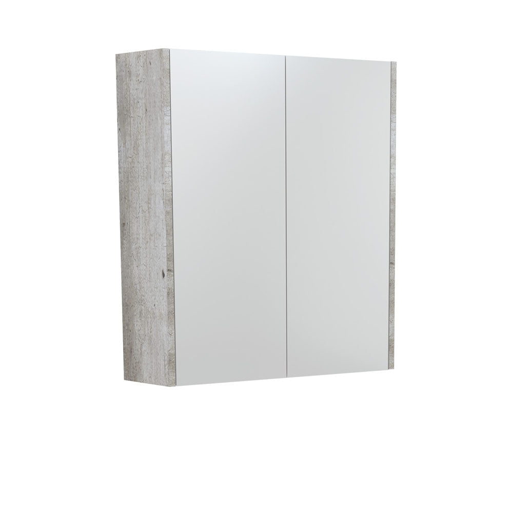 Mirror Cabinet with Side Panels, 600mm, Industrial