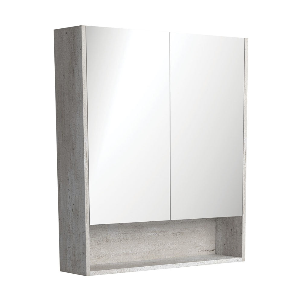 Mirror Cabinet with Display Shelf, 750mm, Industrial