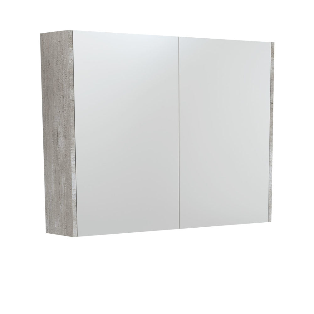 Mirror Cabinet with Side Panels, 900mm, Industrial