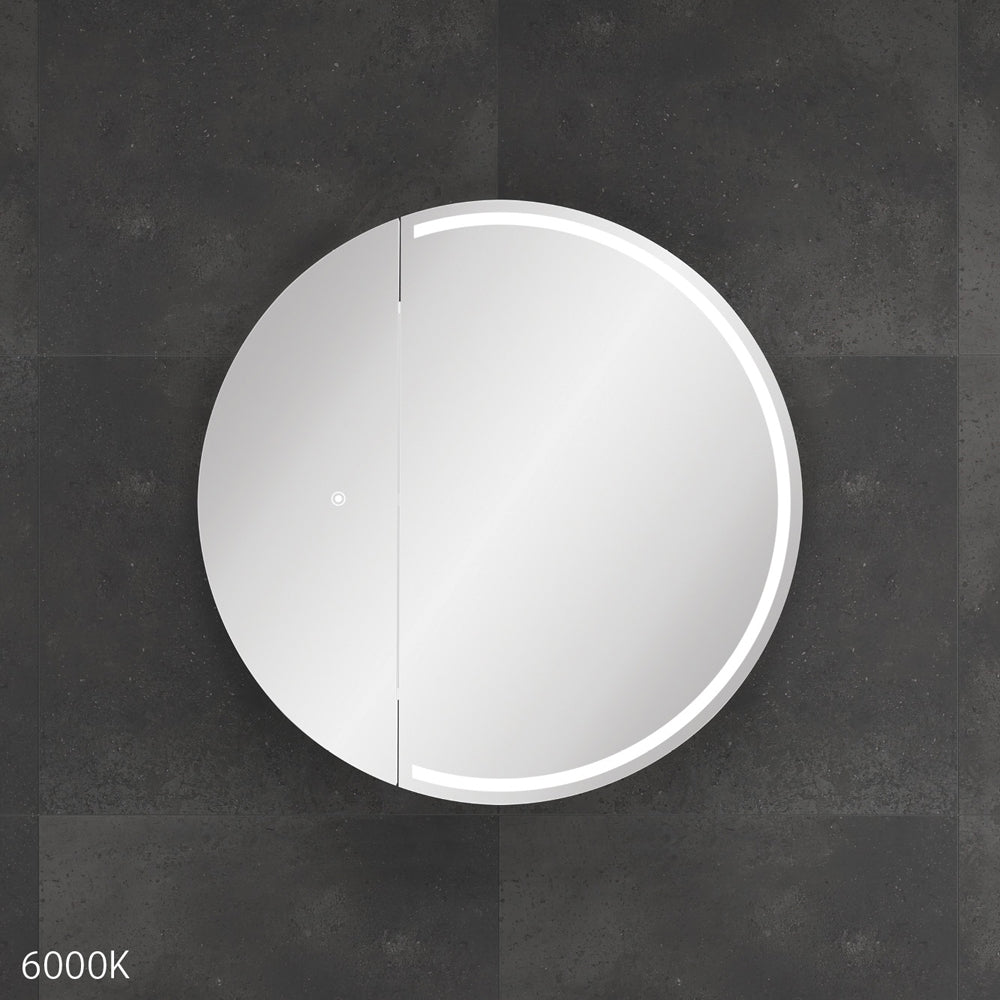Fienza Round Split LED Mirror Cabinet