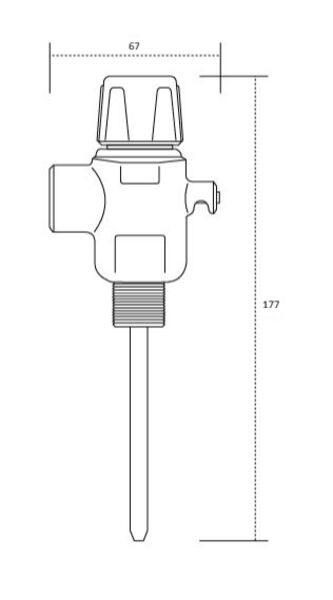 NEFA PRESSURE & TEMPERATURE VALVE15MM 850KPA - LOW LEAD