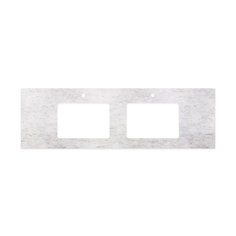 Fienza - Silica Free Stone Top, Rectangular Full Depth - Double Undermount