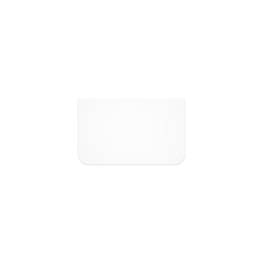 Fienza Margot Pure White Curved Vanity Top 750mm - Flat (No Basin Hole)