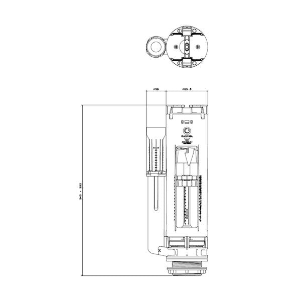 Caroma Quietflow 2 M5 Outlet Valve