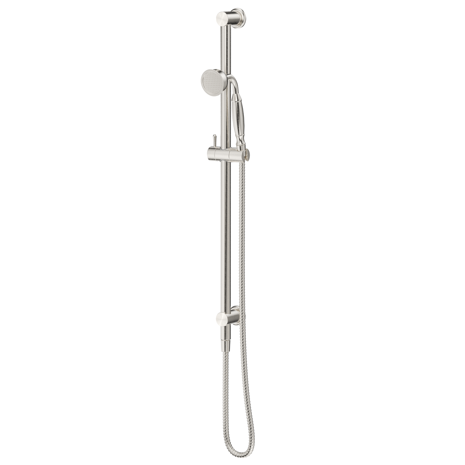 Bella Vista Mica Heritage Shower Rail - Brushed Nickel
