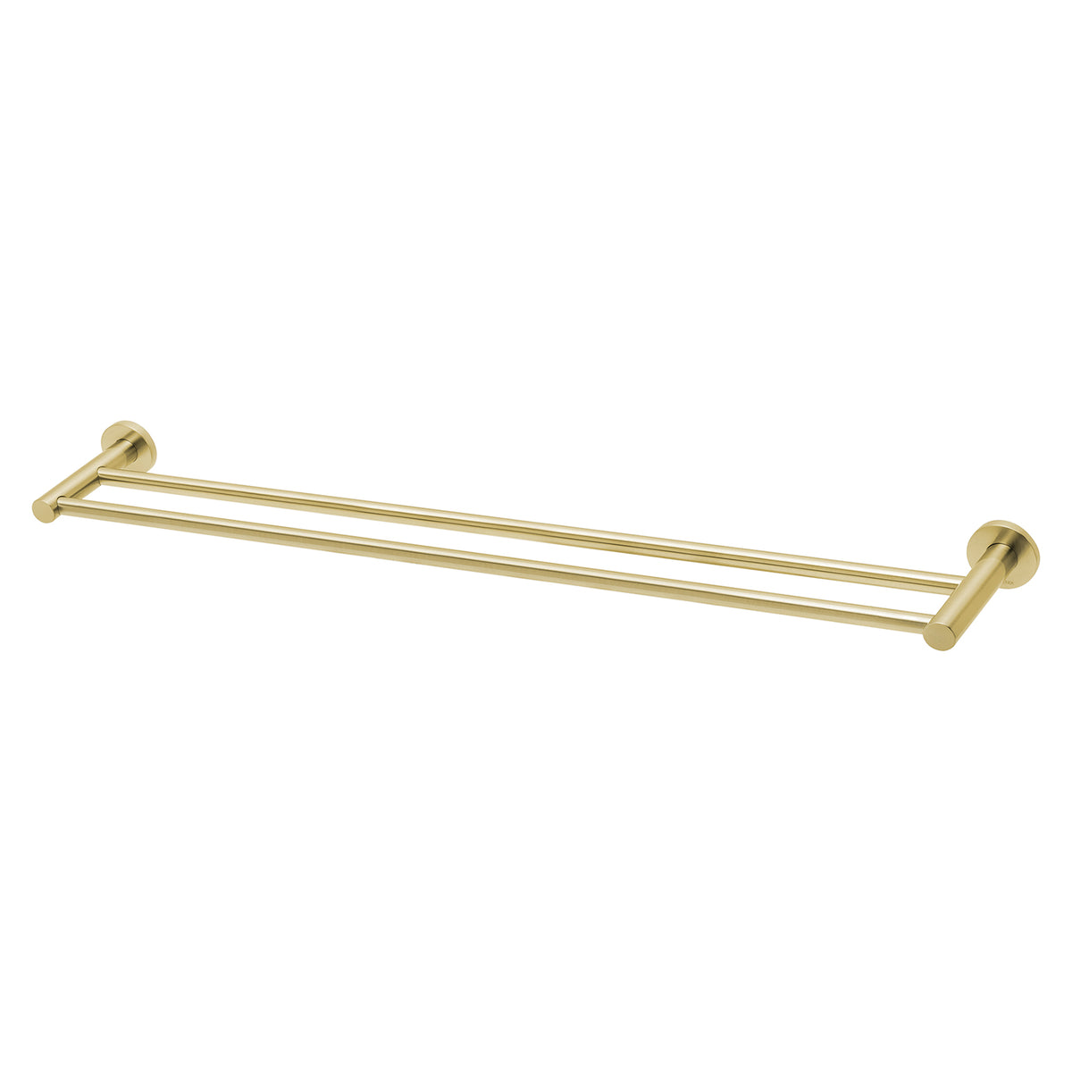 Phoenix Radii Double Towel Rail 800mm Round Plate