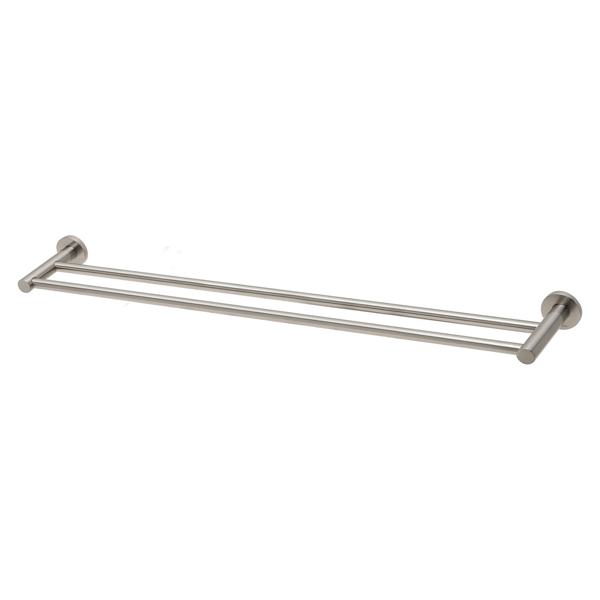 Phoenix Radii Double Towel Rail 800mm Round Plate
