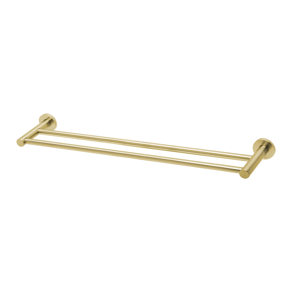 Phoenix Radii Double Towel Rail 600mm Round Plate