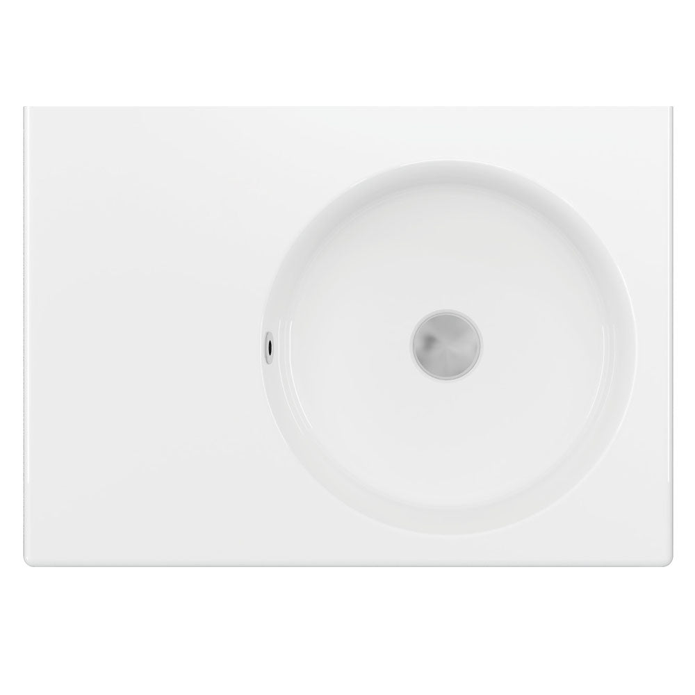 Fienza Reba Right Bowl Wall Basin, No Tap Hole