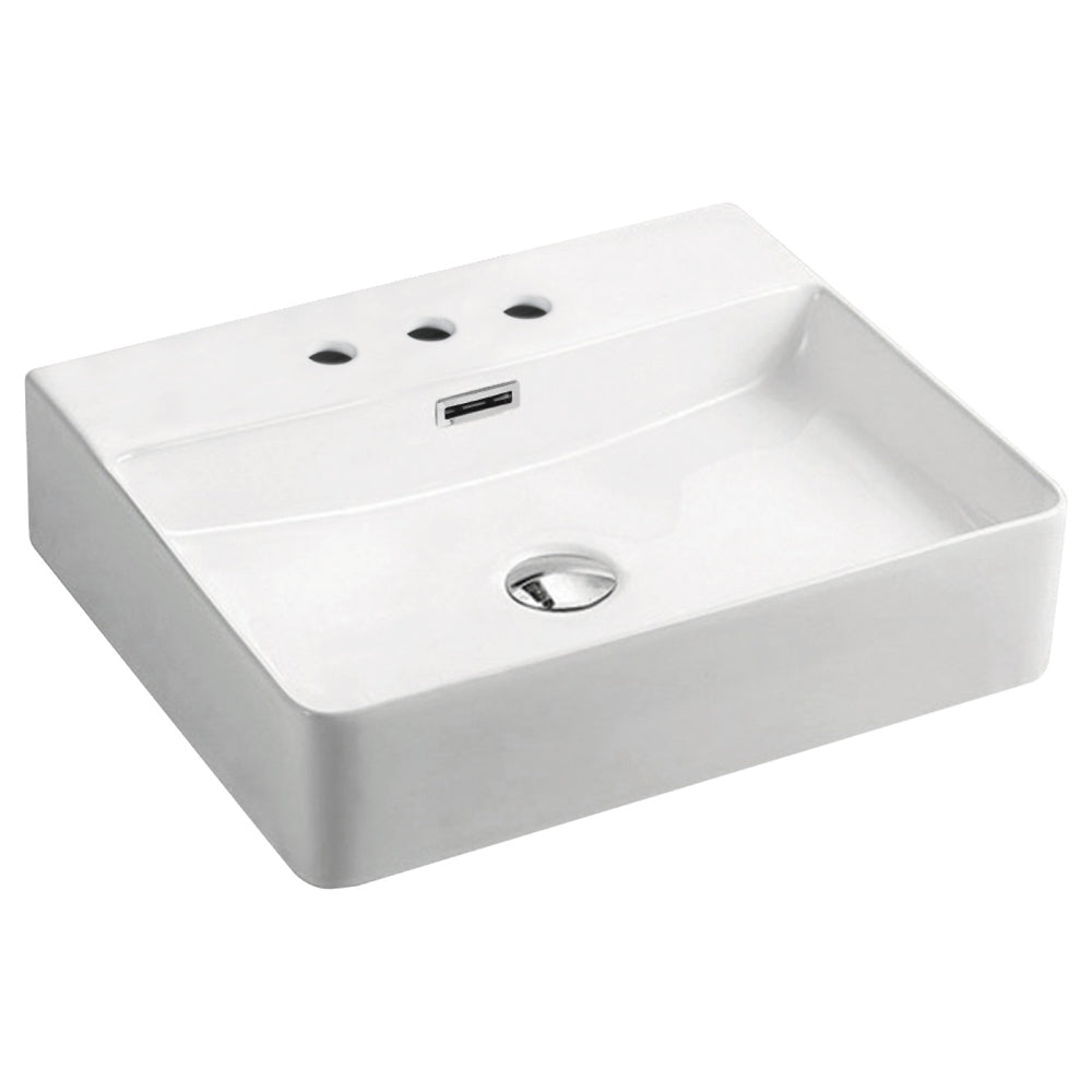 Fienza Petra Above Counter Basin, 3 Tap Holes