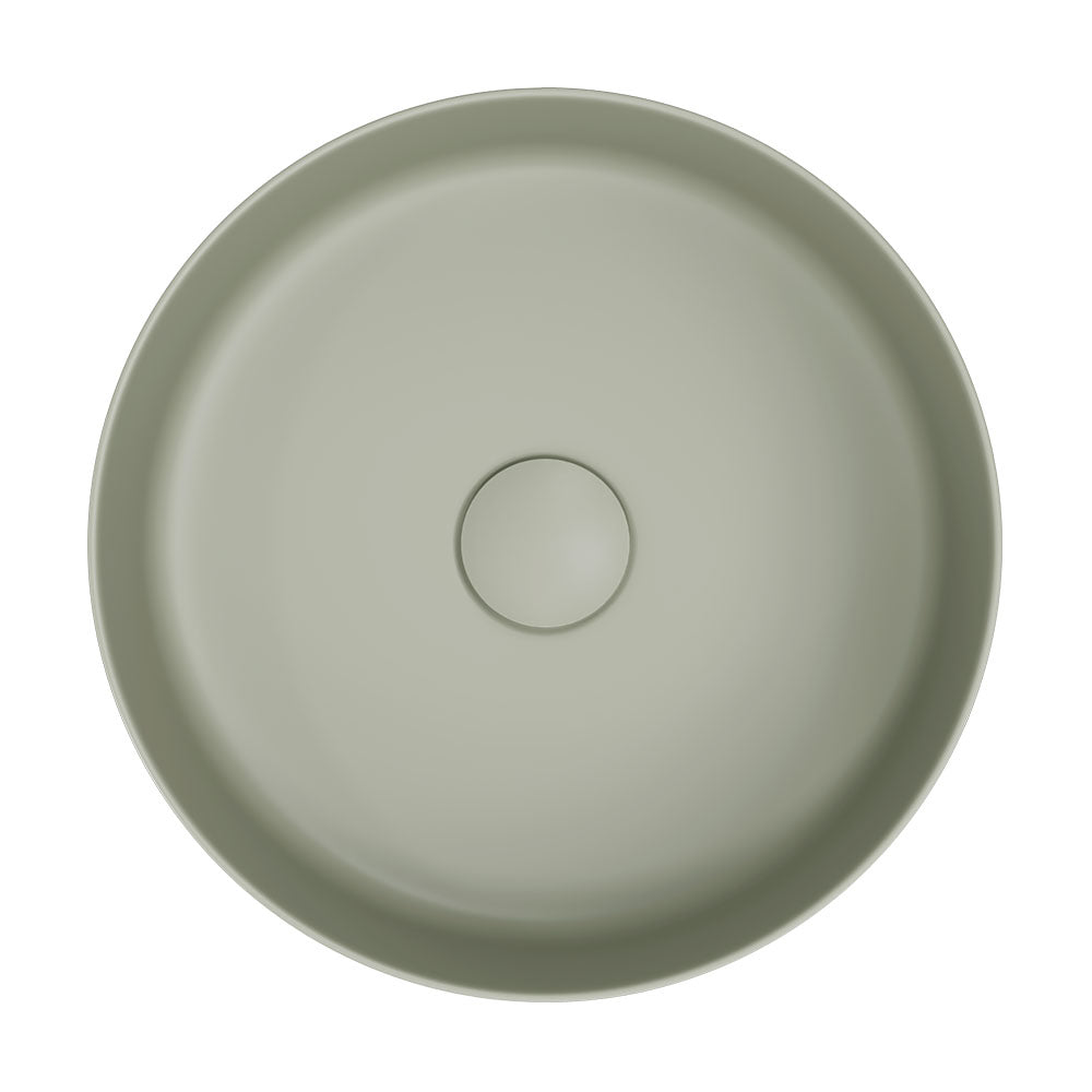 Fienza Reba Above Counter Basin, Matte Olive