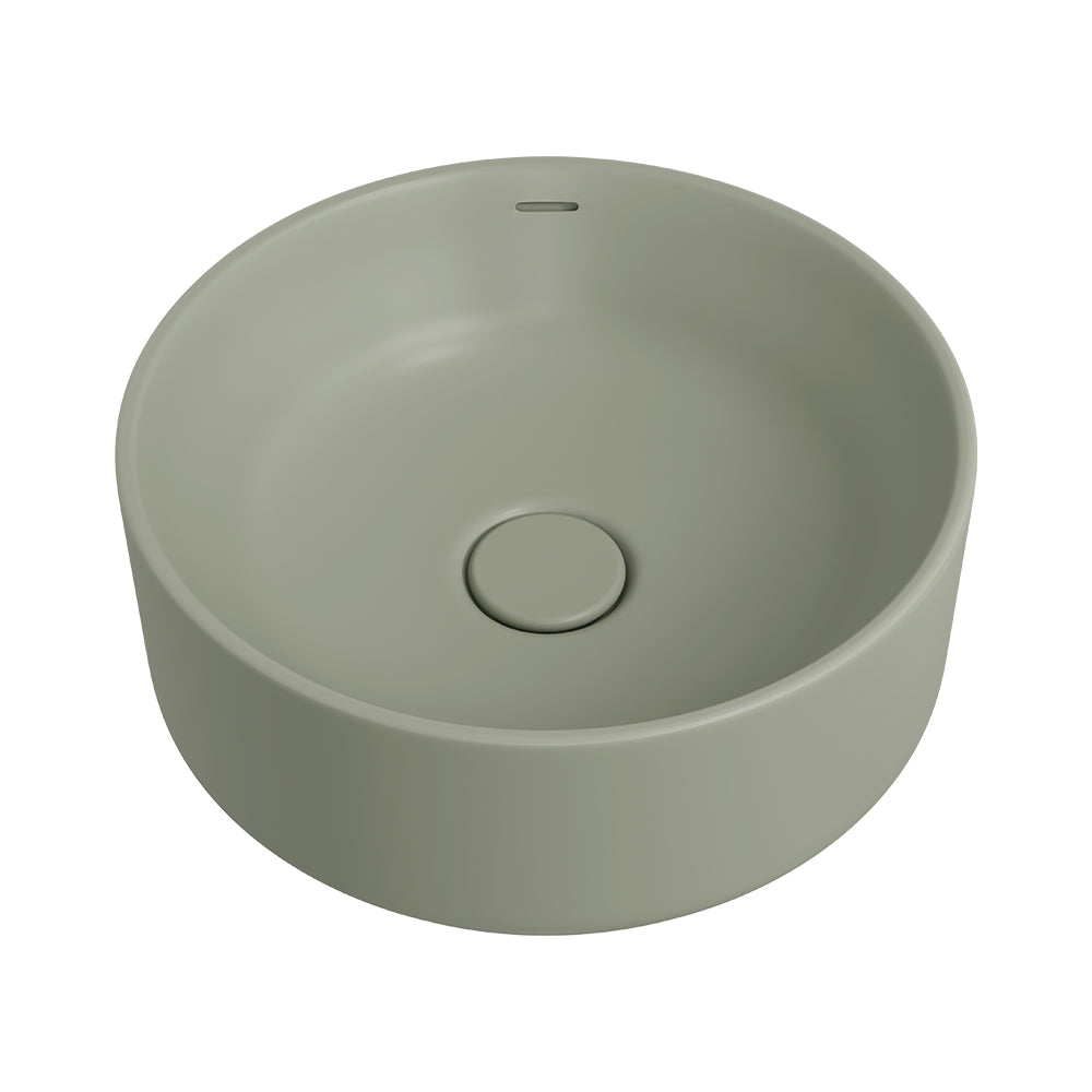 Fienza Reba Luxe Above Counter Basin, Matte Olive