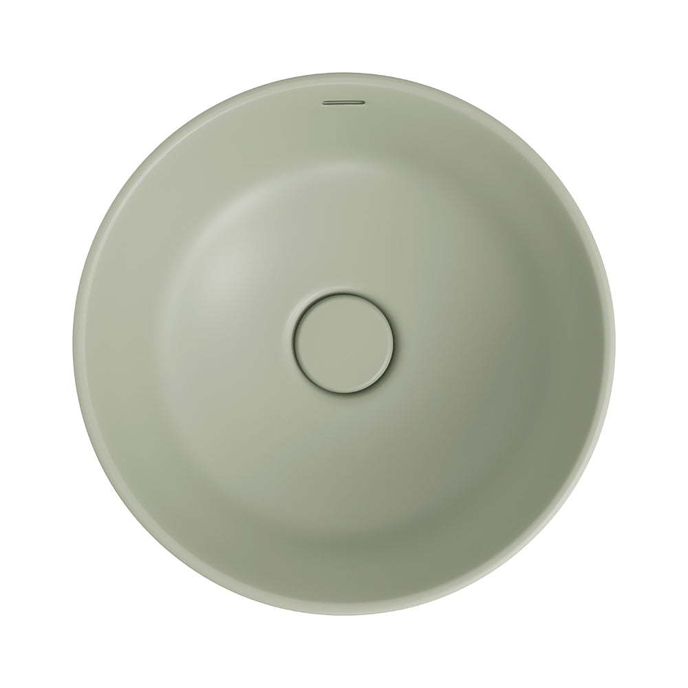 Fienza Reba Luxe Above Counter Basin, Matte Olive